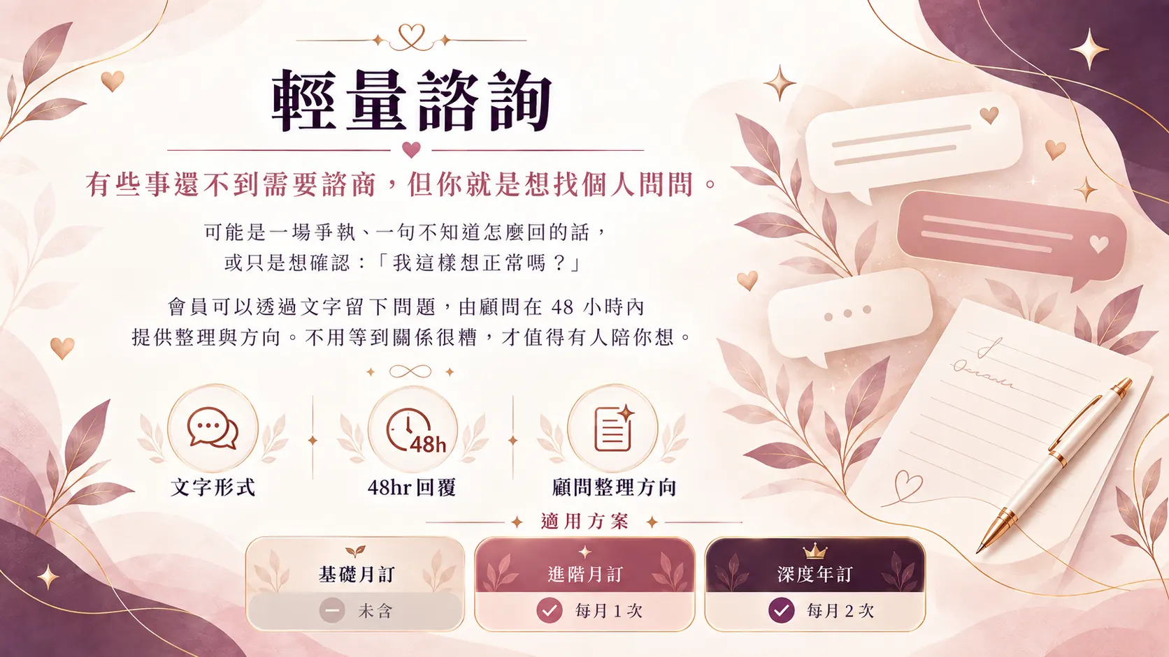 輕量諮詢