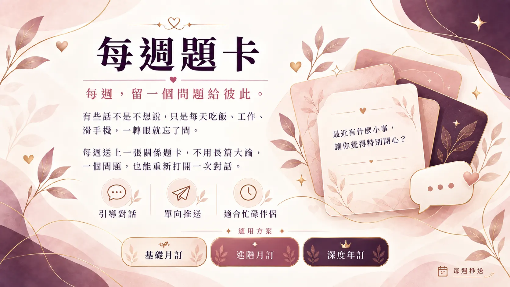 每週題卡